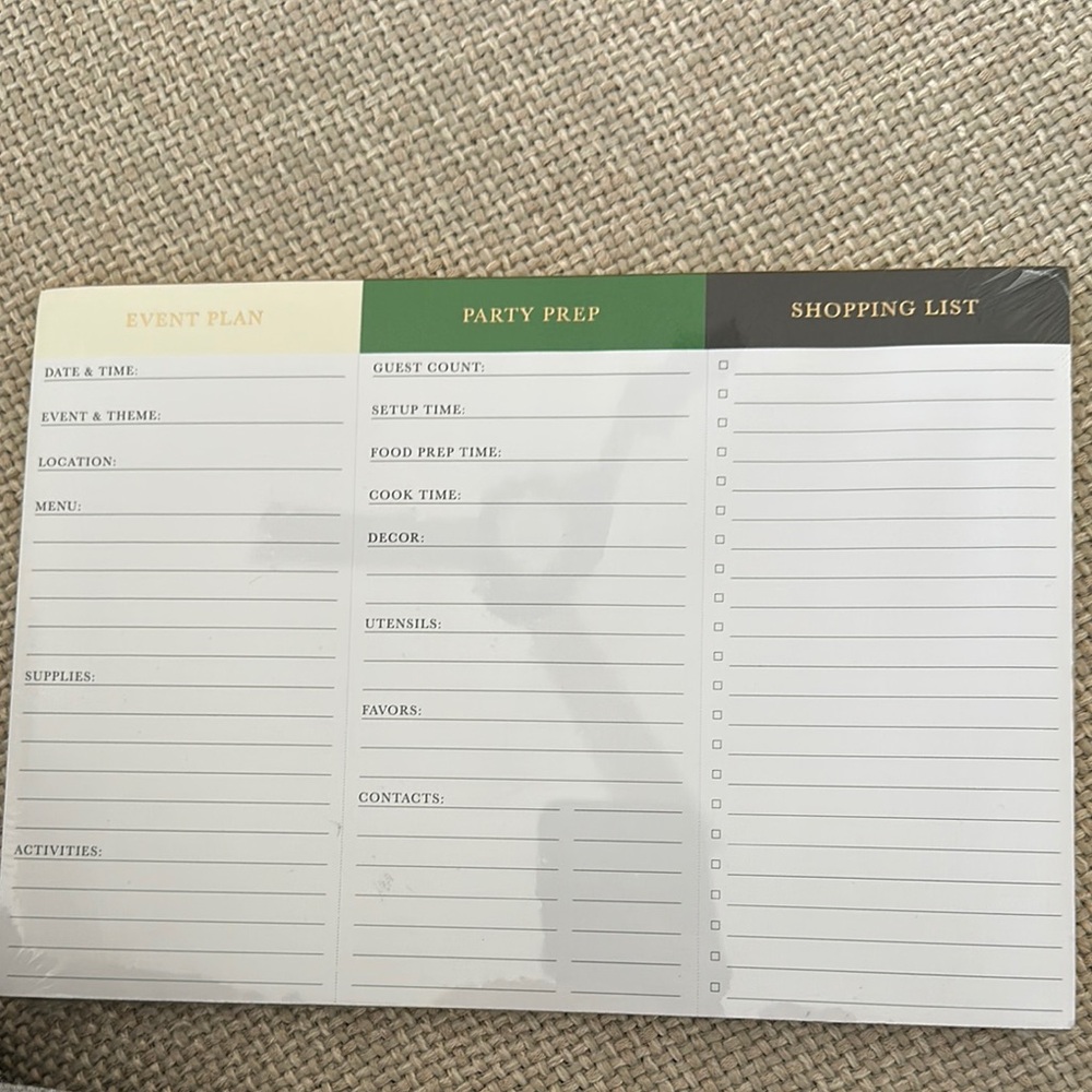 Kate Spade Black and Green Office Planner